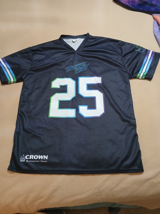 tampa bay Other - Black Tampa Bay #25 Men's Athletic Jersey — Crown Automotive Accent